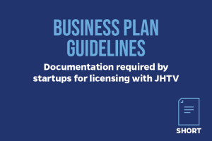 Business Plan Guidelines documentation required by startups for licensing with JHTV