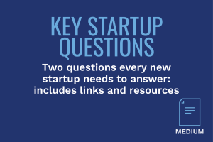 Key startup questions